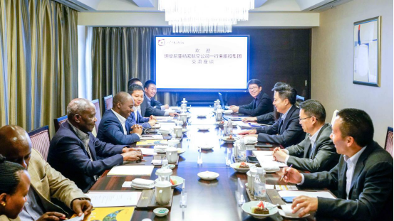 坦桑尼亚驻华参赞一行到玩彩网集团交流座谈